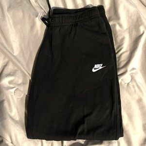 Black Nike joggers
